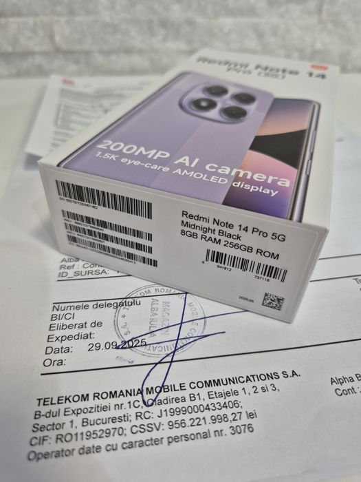 Xiaomi Redmi Note 14 Pro 5G 256GB. SIGILAT !! 2 Ani Garantie