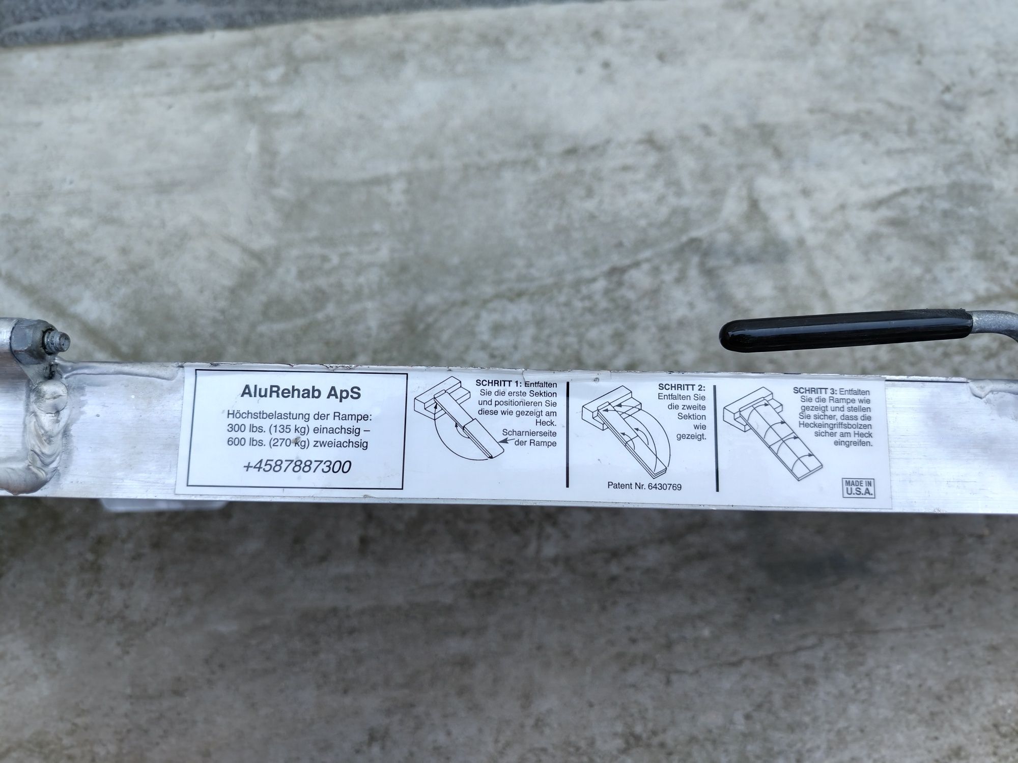 Rampe aluminiu pentru cărucior scuter electric persoane dizabilități