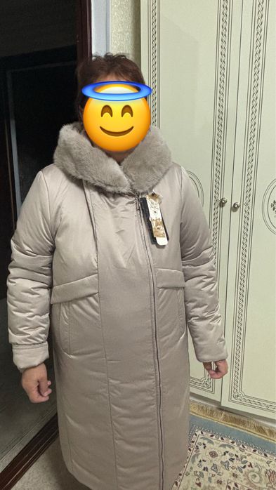 Теплая зимная куртка размер 56 в отличном состоянии