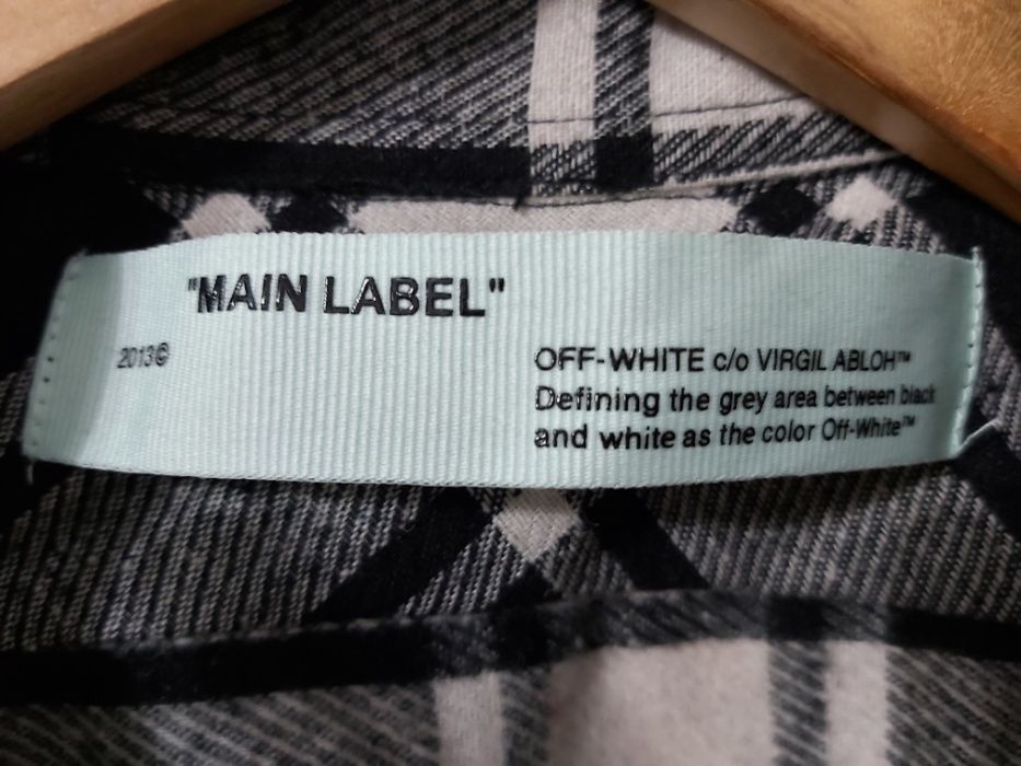 Camasa Flannel Off White Check Shirt XS oversized (fit de M)