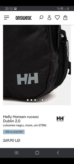 Ghiozdan/rucsac Helly Hansen nou
