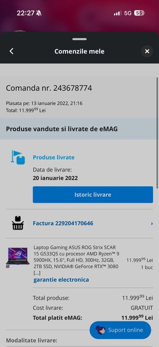 Laptop Gaming ASUS ROG Strix SCAR 15 RTX 3080 + Controller PS 5 CADOU