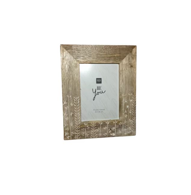 Rama foto Mango, cu design flori