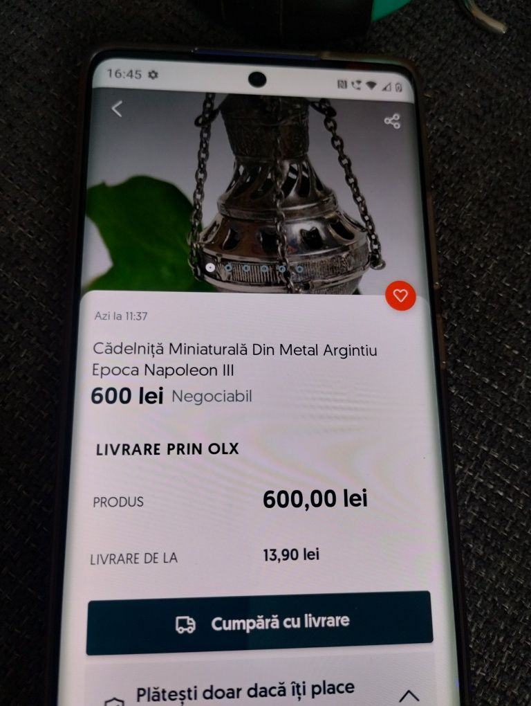 Cădelnița Miniatură perioadă Napoleon III