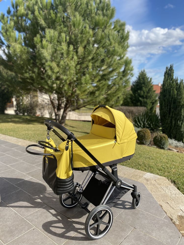 Количка с 3 коша Cybex Priam Mustard Yellow