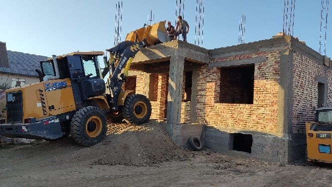 Планировка погрузка почистить снег дорожные работы фронтальный погрузч