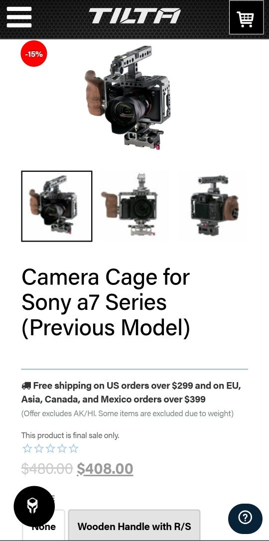 Клетка за камера Tilta cage for Sony a7 Series