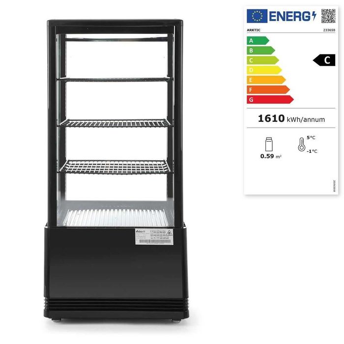 Vitrina rece de prezentare, 78 lt, interval temp. 2-6 gr C