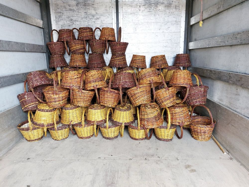 Cos impletit din rachita tarna (wicker basket) Suraia