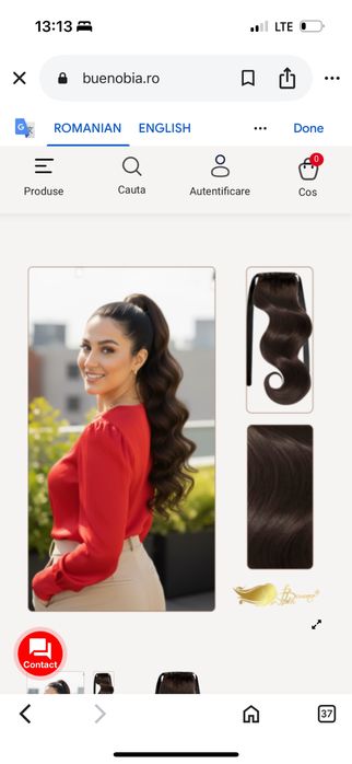 Coadă păr natural BuenoBia