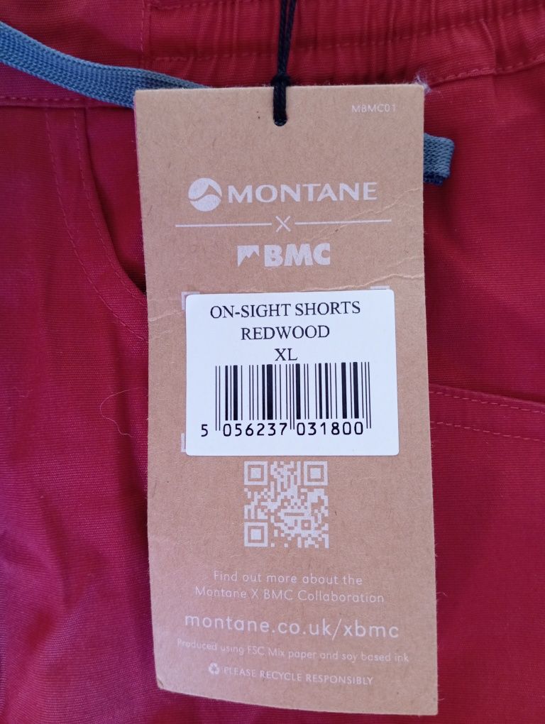 Pantaloni scurţi,Montane On- sight Redwood mărimea XL,Noi cu etichete