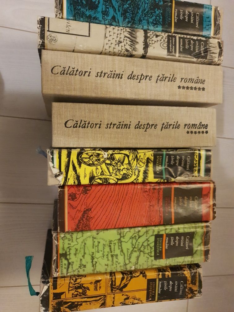 Set Calatori straini despre Tarile Romane 8 volume (1968-1983),complet