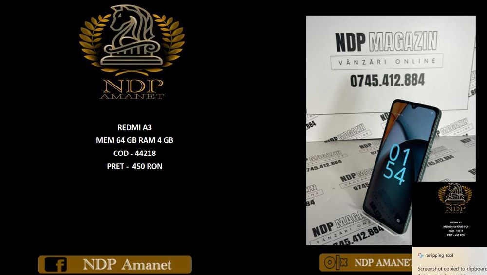 NDP Amanet NON-STOP Bld.Iuliu Maniu 69 REDMI A3 (44218)