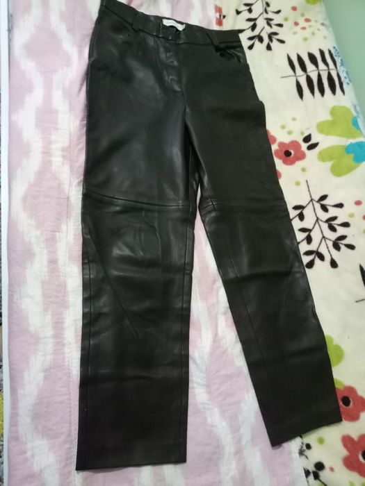 Кожаные брюки для девочки