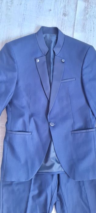 Costum elegant barbați bleumarin deschis mărimea 48