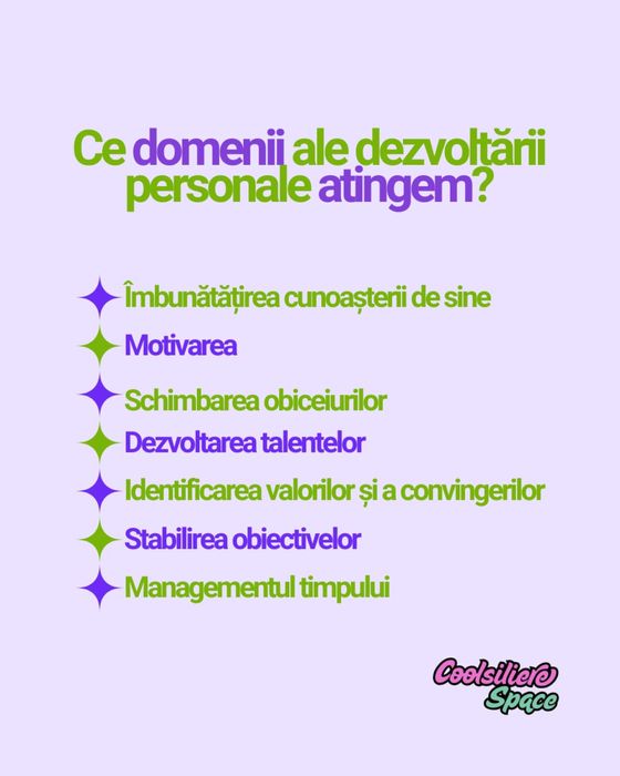 Consiliere Dezvoltare Personală | ONLINE & Fizic | Prima ședință CADOU