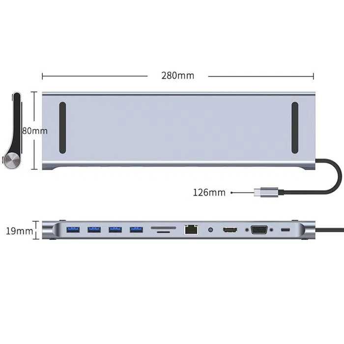 Док-станция/Hub для ноутбука с разъемом USB Type-C