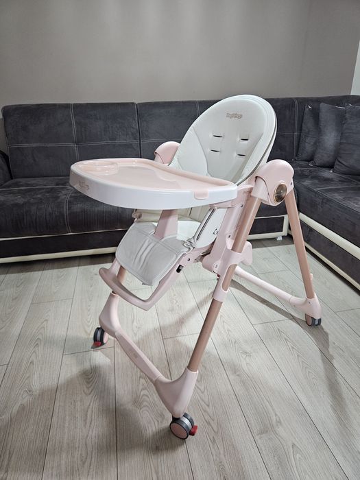 Peg Perego Prima Pappa Follow Me - Розово и бяло