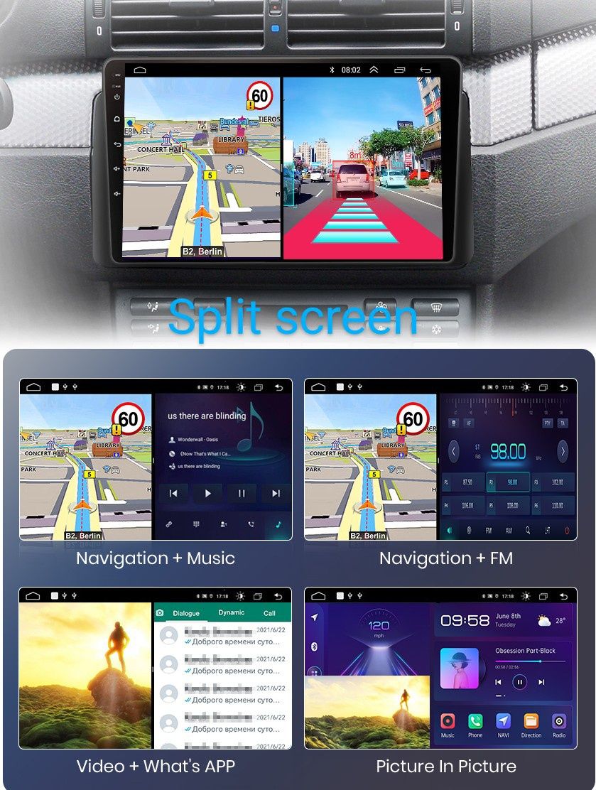 Navigatie Android dedicata BMW E46 M3 (1998-2006)