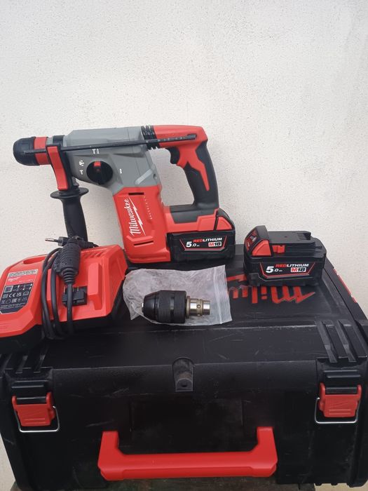 Rotopercutor milwaukee blhx impecabil.2 baterii,încărcător,cutie