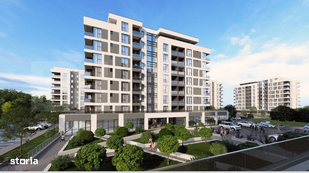 Apartament 2  camere, 48 mp, bloc nou, plata la dezvoltator!