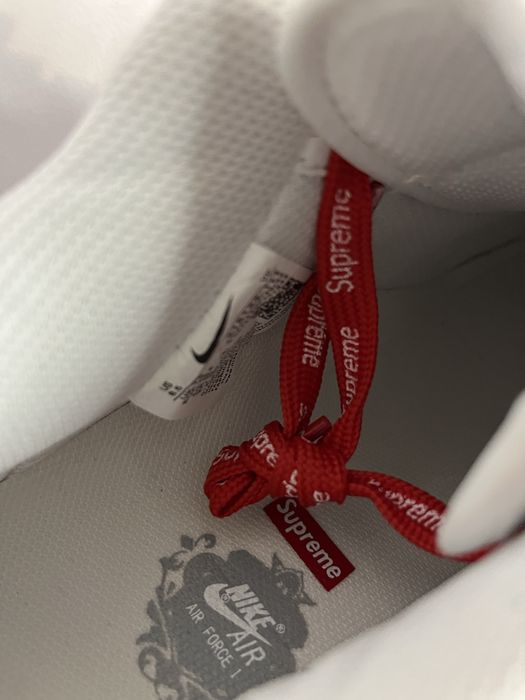 Nike Air Force 1 Supreme White Sneakers