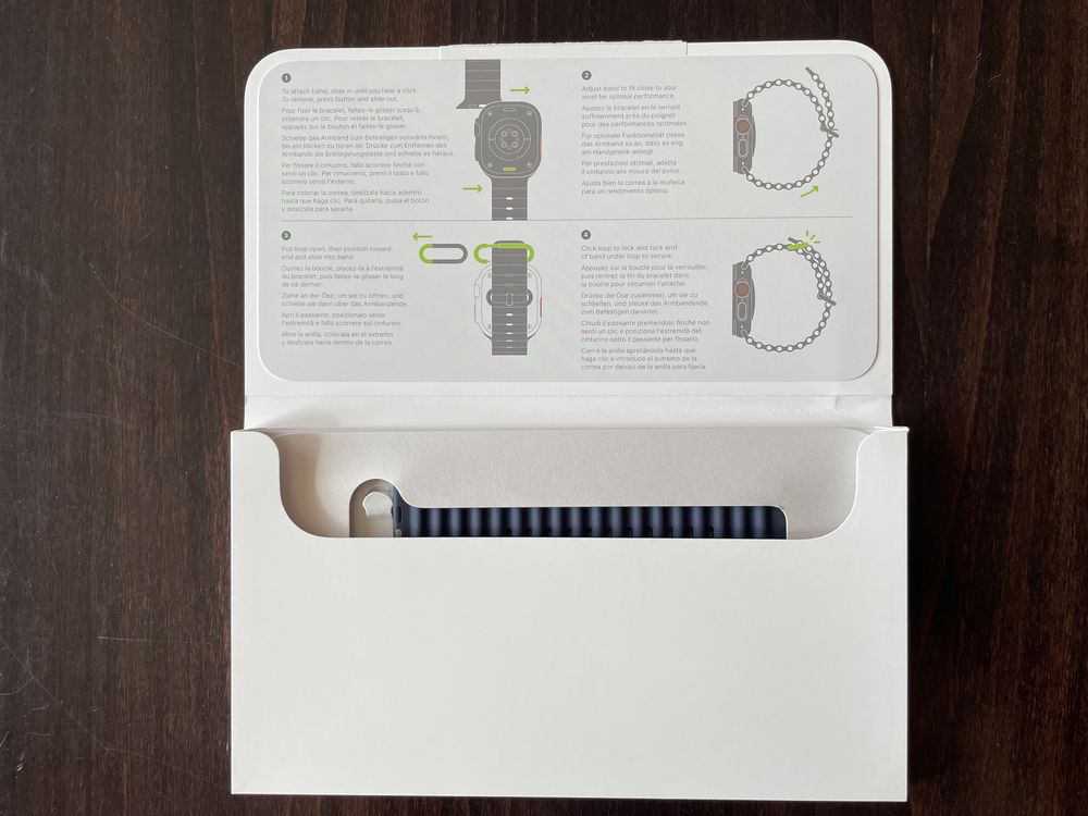 Apple Watch Navy Ocean Band 49 mm One Size