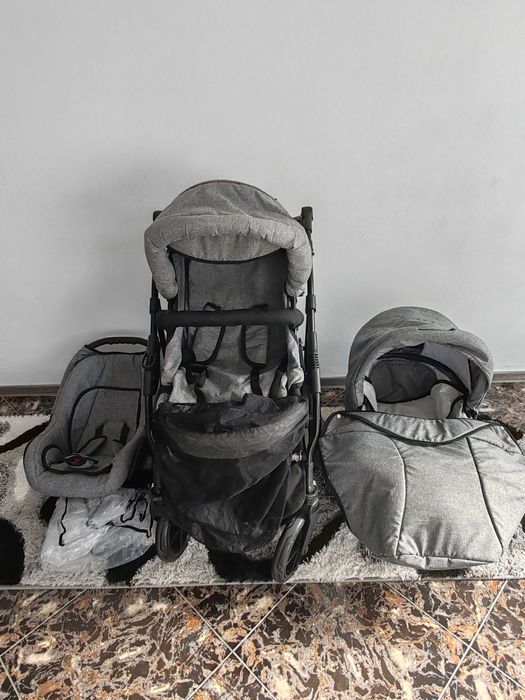 Vand Carucior Boston Gri 3 in 1