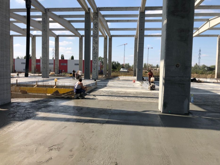 Pardoseli industriale, beton elicopterizat.