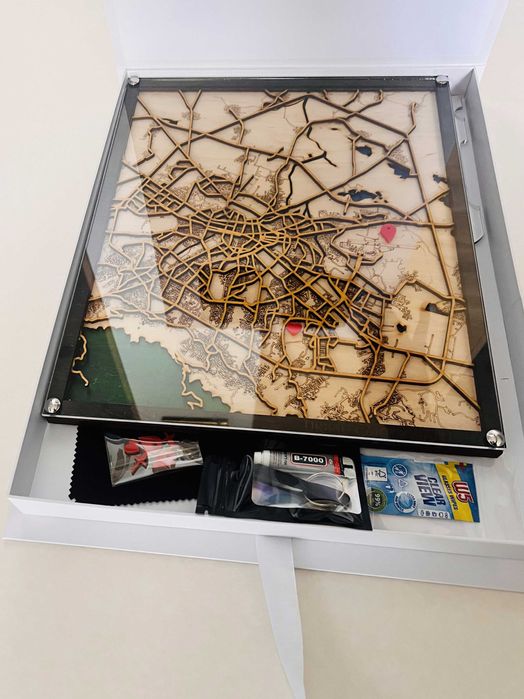 Декорация за стена или бюро. Подарък за нов дом, годишнина или сватба