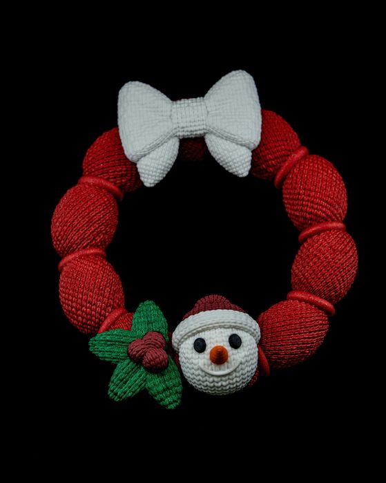 Coroniță Crăciun – Print 3D, Finisaj Premium, Lucrată Manual