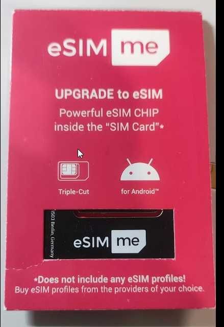 Направи телефона си eSIM съвместим (за Андроид) с esim.me карта