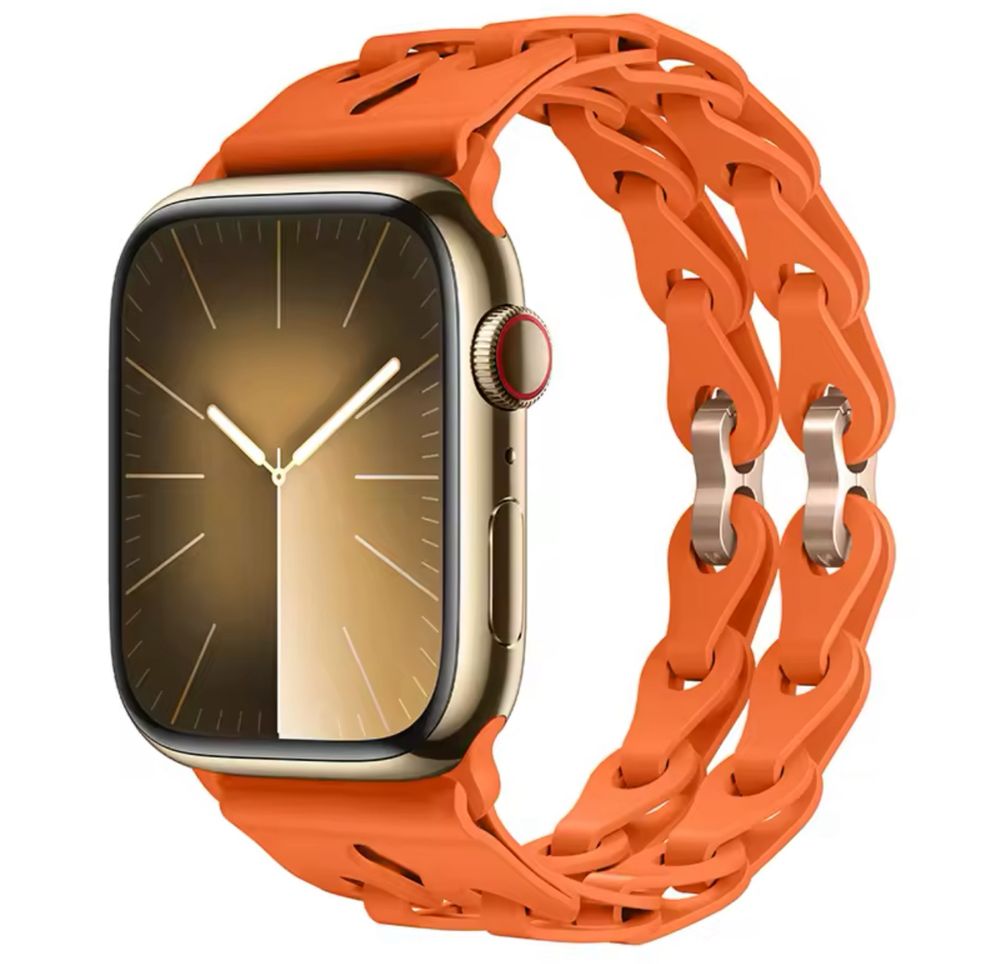 Curea Bratara Silicon Double Ceas Apple Iphone Husa Folie