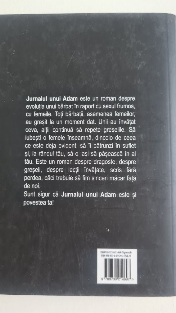 Jurnalul unui Adam volumul 1 Bogdan Marcu