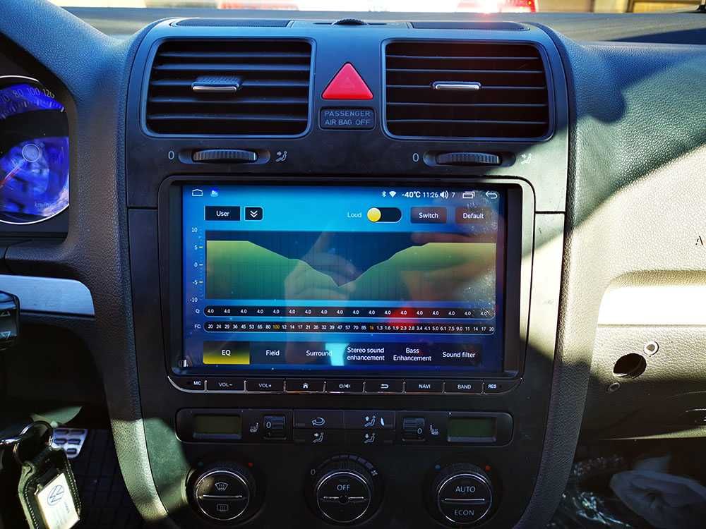 Navigatie VW Golf5 Octacore 4+32GB Carplay Android auto DSP SIM 4G