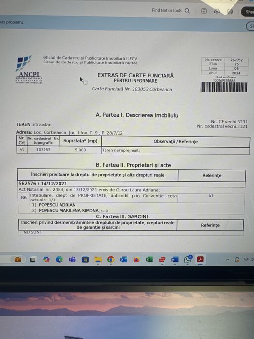 Teren intravilan 5000 mp