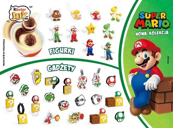 Цяла серия SUPER MARIO Kinder Joy 2025 г 30 фигурки
