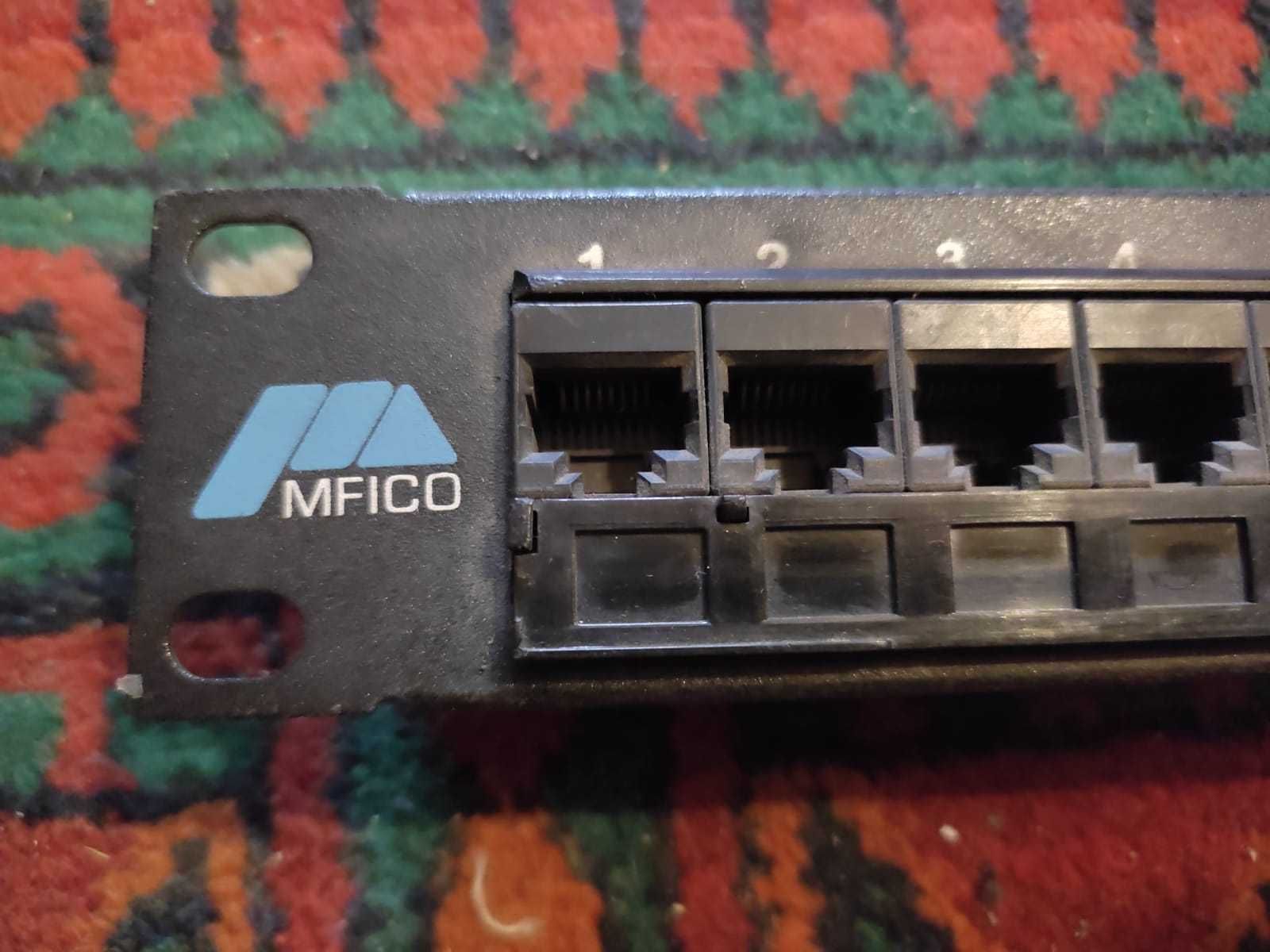 MFICO патч панель patch panel 24 порта cat 6
