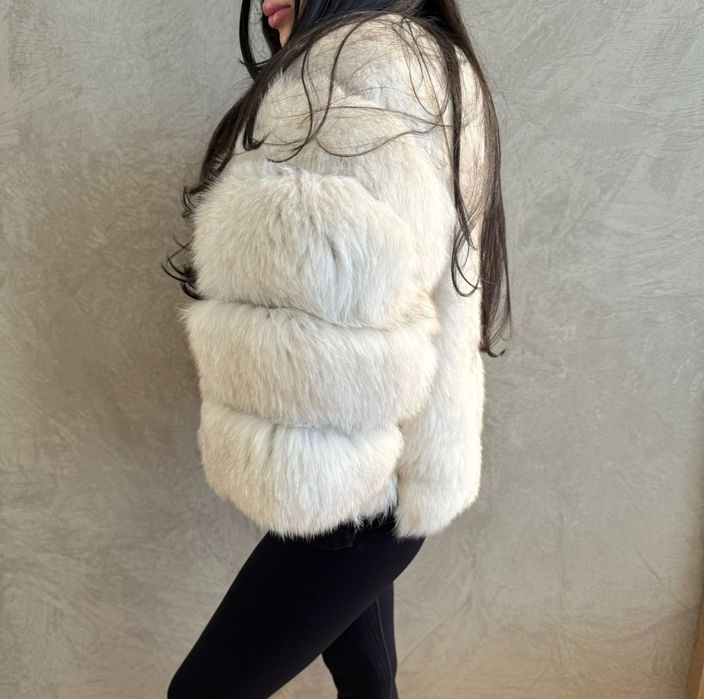 Дамско палто от естествен косъм