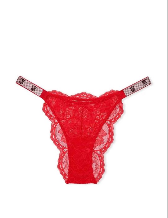 Victoria's Secret - Chiloti Brazilieni Satin, Dantela cu pietre VS.