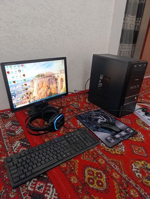 Kомпьютер игр PUBG и монтаж