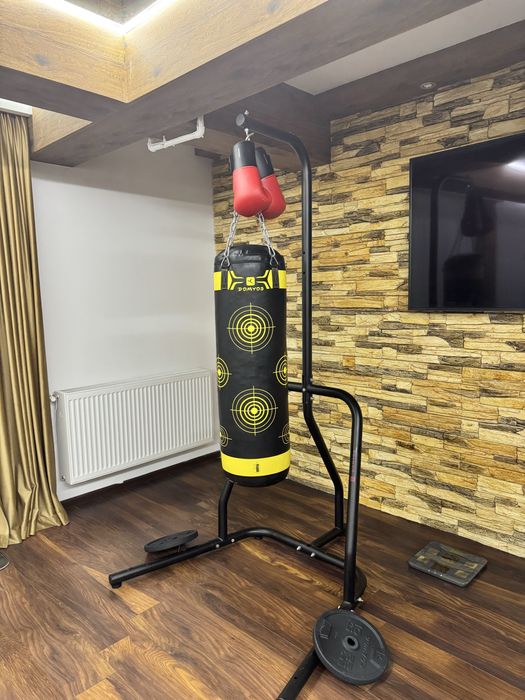 Sac de Box Nou + Suport Domyos + Manusi noi + Greutati