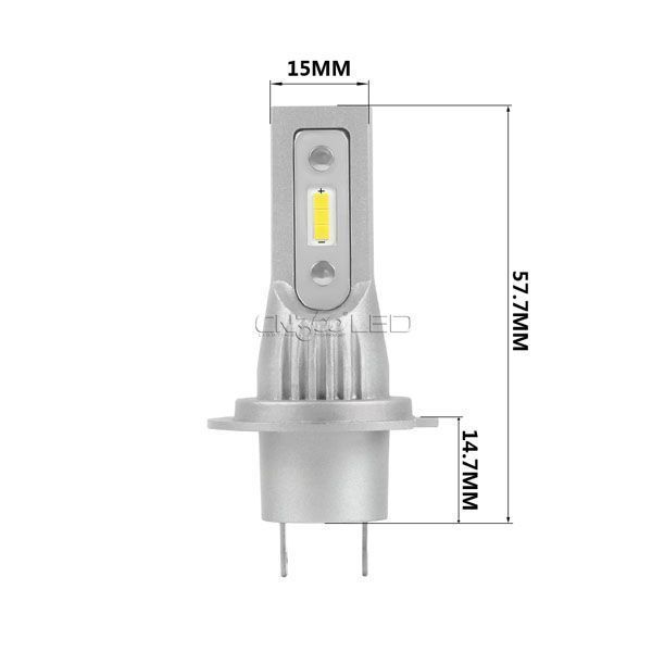 V9 Диодни LED крушки H7, 13w, 1500 lm, без вентилатор, 12V-24V