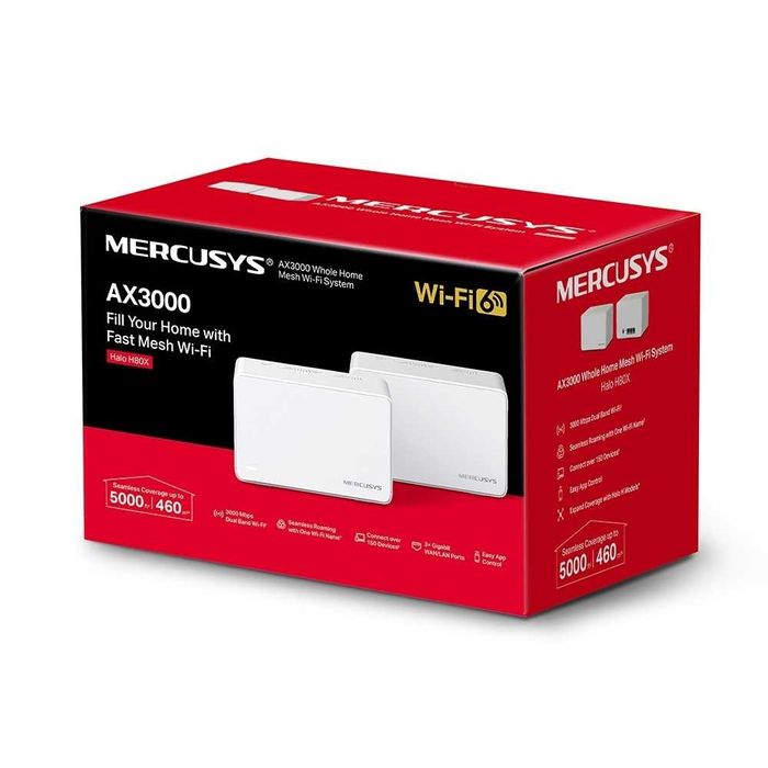 Безжична Mesh система Mercusys Halo H80X (3-pack), AX3000