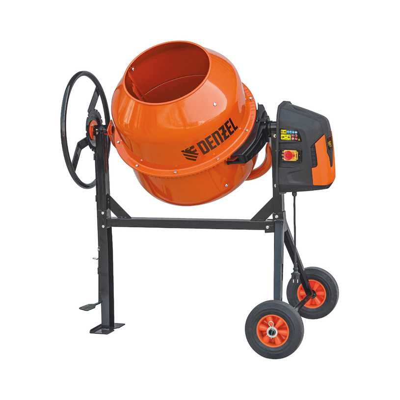 ПОД НАЕМ Електрическа бетонобъркачка DENZEL, 200л, 1000W/ гр. Казанлък