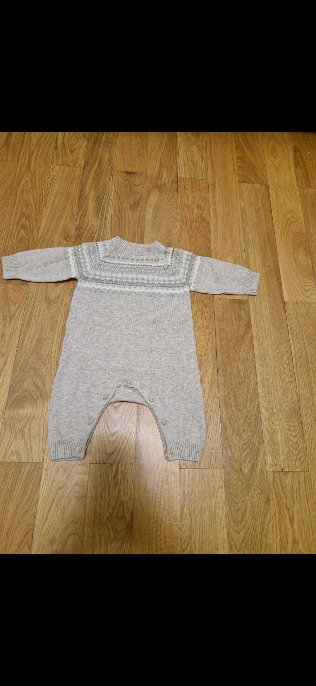 Haine bebe/Salopeta tricotata H&M, marimea 56