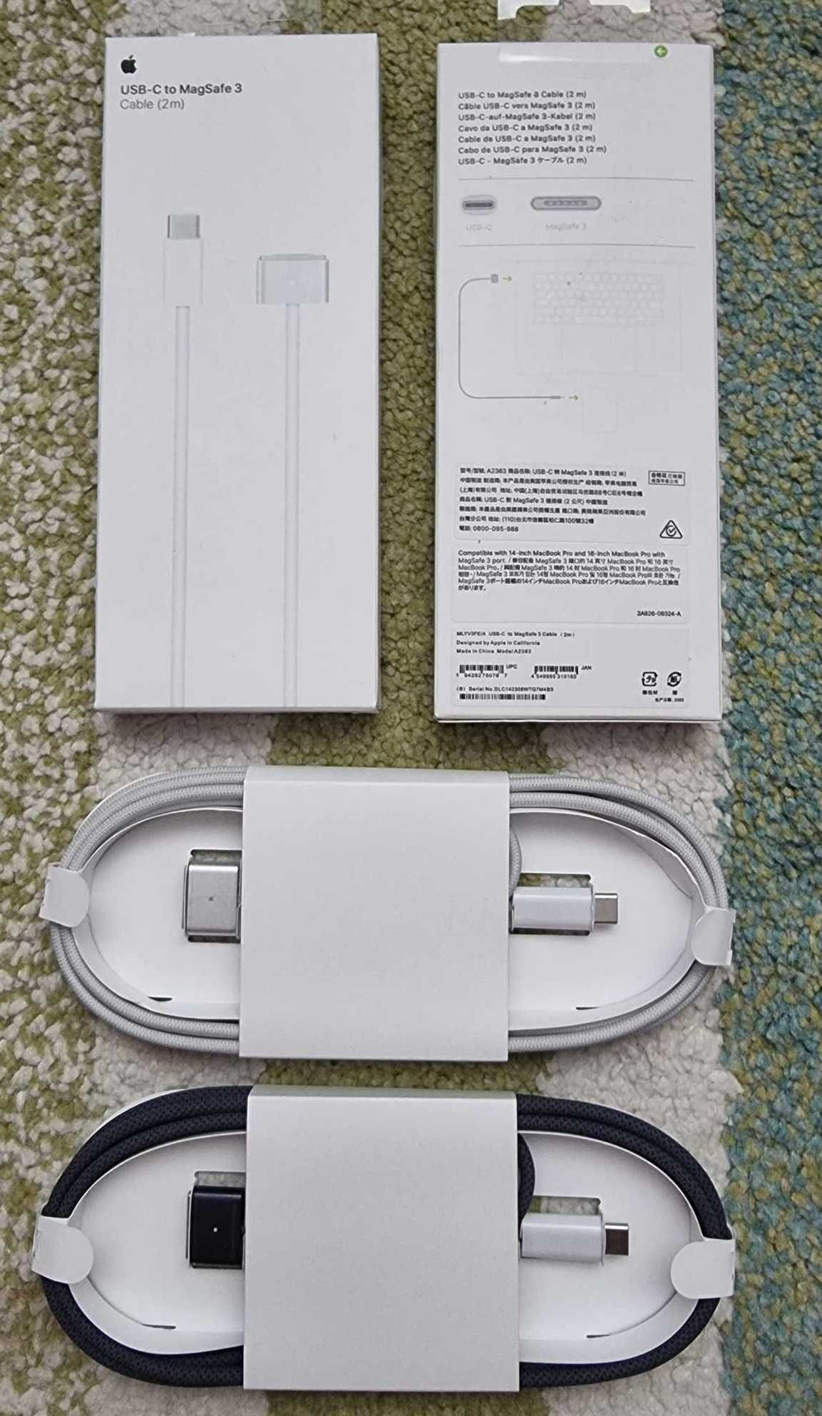 Cablu de date incarcare Original Apple USB-C Magsafe 3 Macbook Air Pro