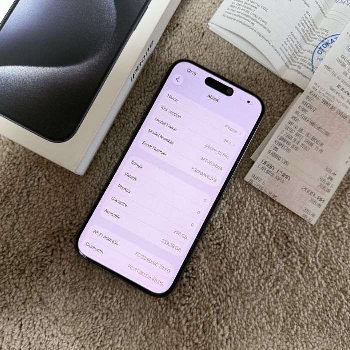 iPhone 15 Pro, 256 GB, Blue Titanium