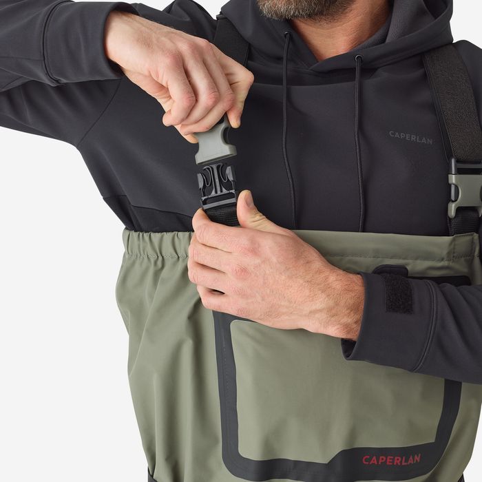 Waders Pvc și respiranți de pescuit 500 - produs resigilat Decathlon