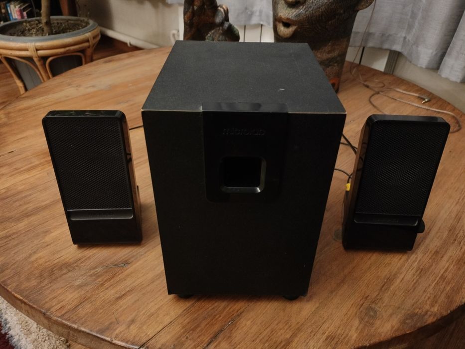 колонки с сабвуфером microlab m 100 + подарок